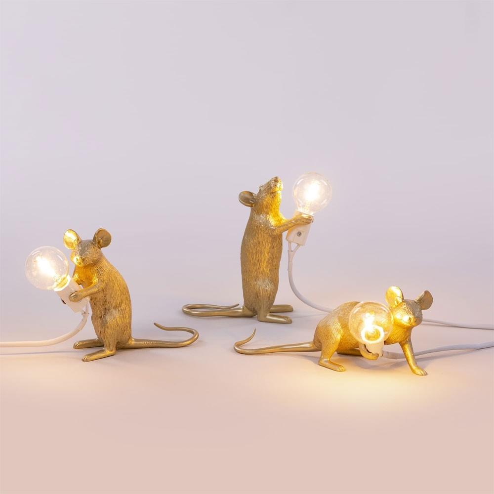 MOUSE LOP lamp gold - Eye on Design