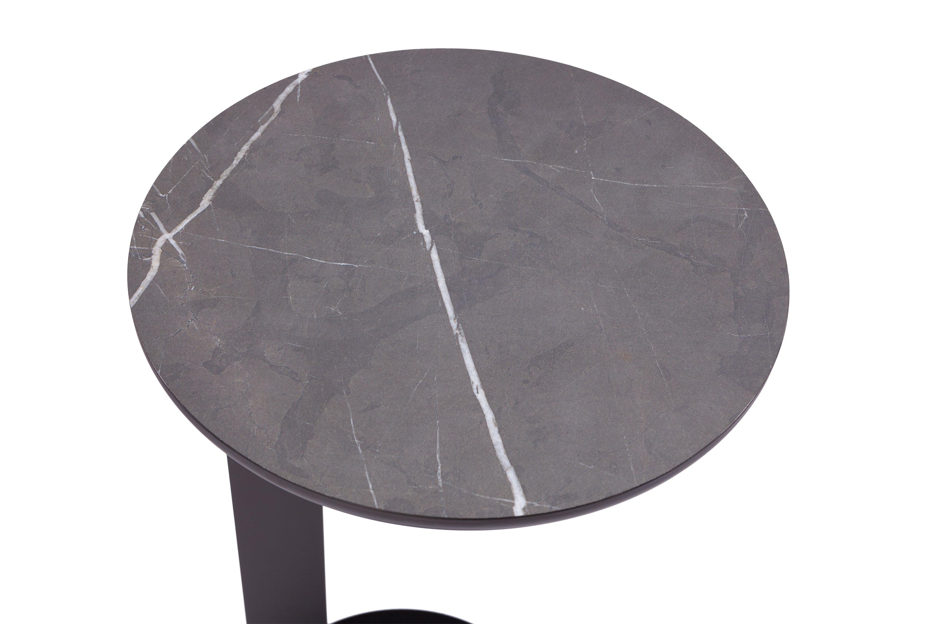 NARVIK side table grey marble - Eye on Design