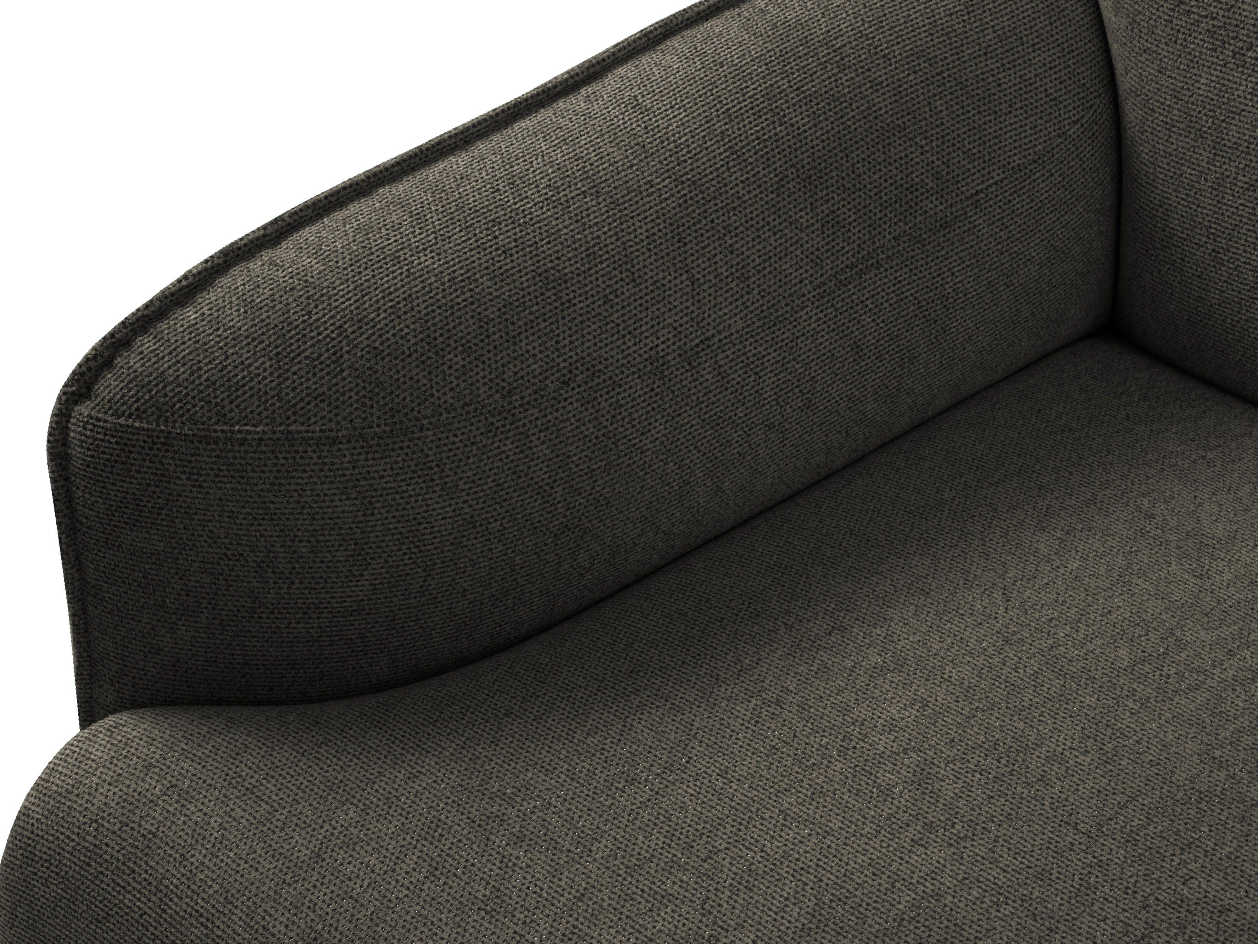 Armchair, "Neso", 1 Seat, 88x90x76
 ,Dark Grey,Black Metal, Windsor & Co, Eye on Design