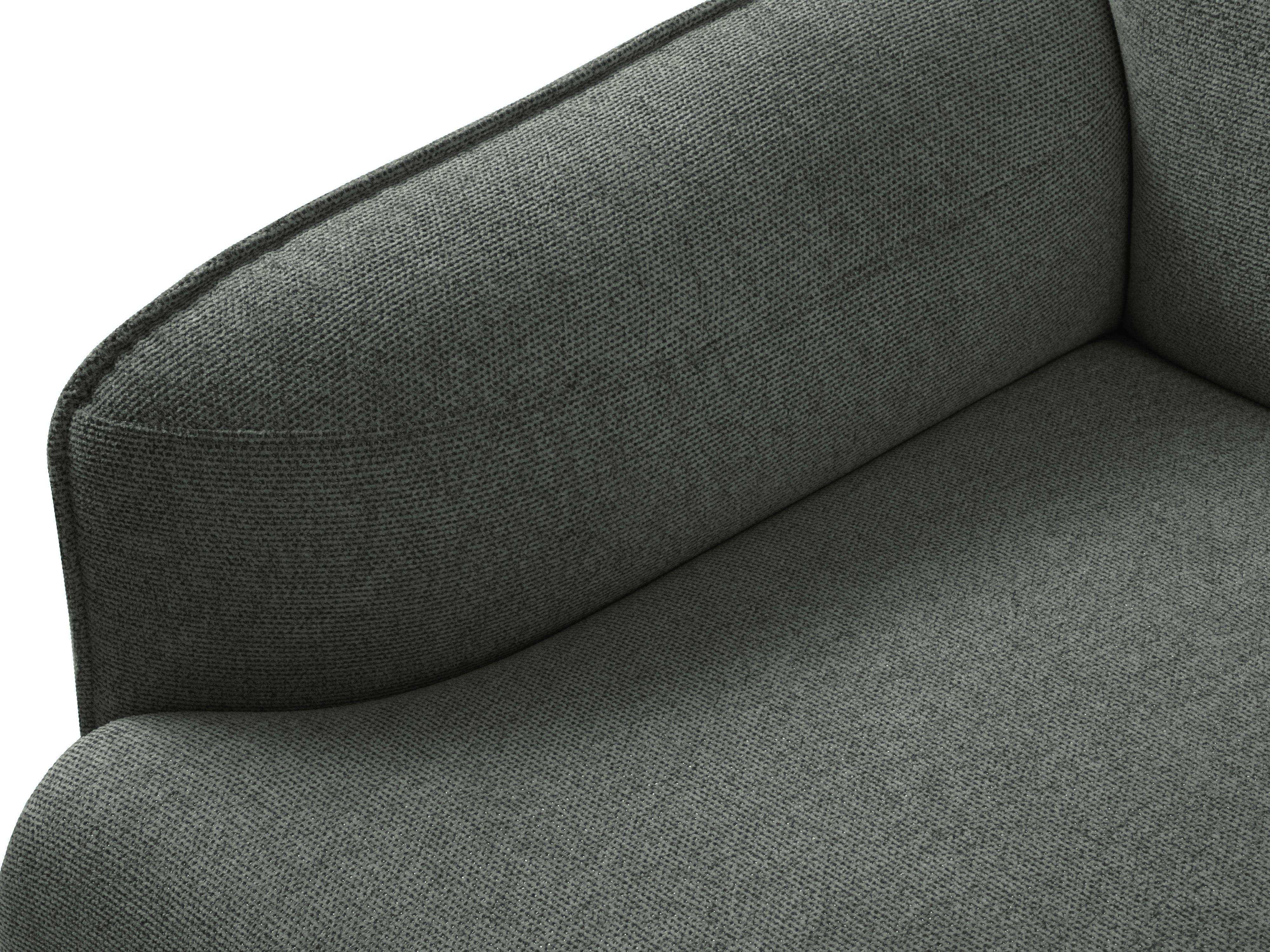 Armchair, "Neso", 1 Seat, 88x90x76
 ,Grey,Black Metal, Windsor & Co, Eye on Design