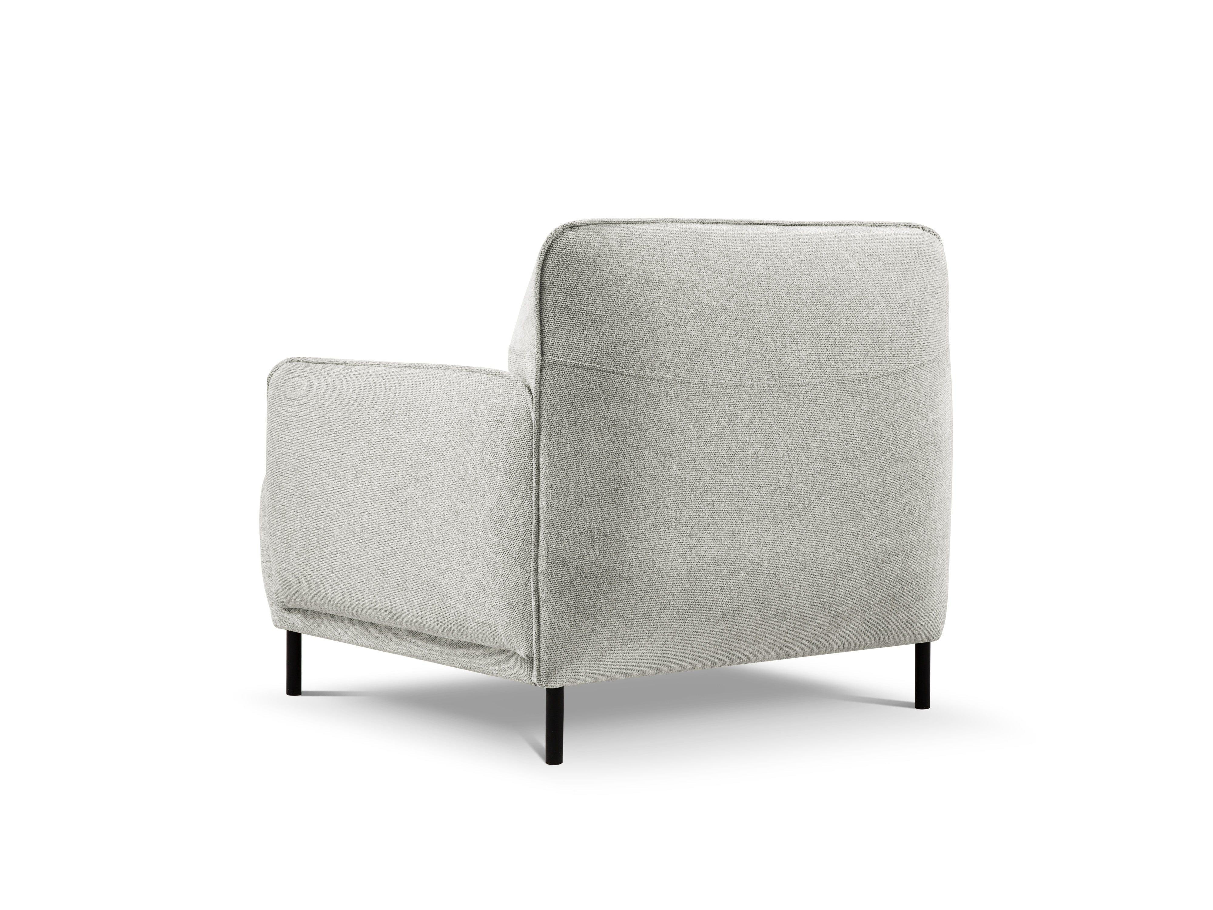 Armchair, "Neso", 1 Seat, 88x90x76
 ,Silver,Black Metal, Windsor & Co, Eye on Design