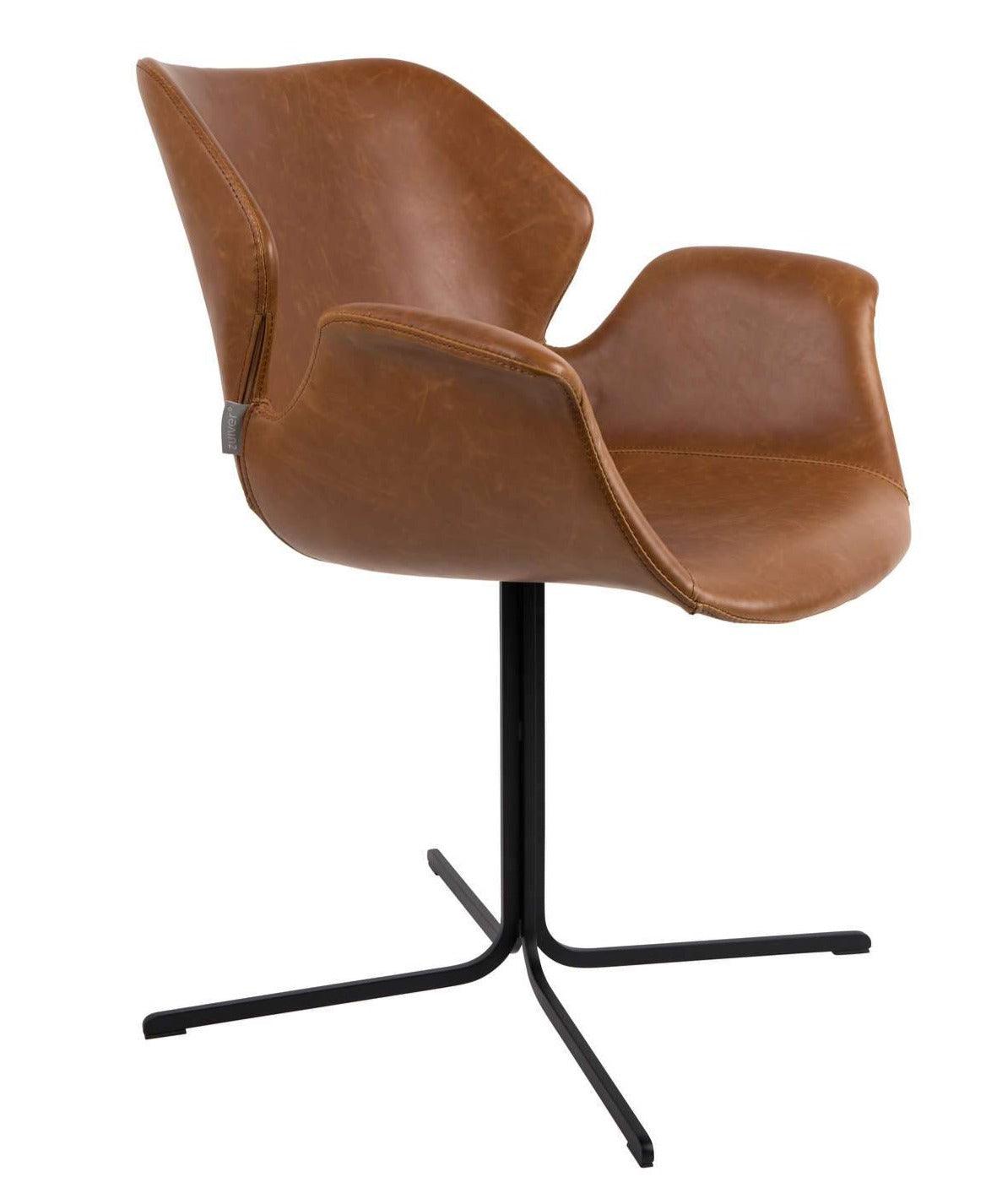 NIKKI armchair brown - Eye on Design