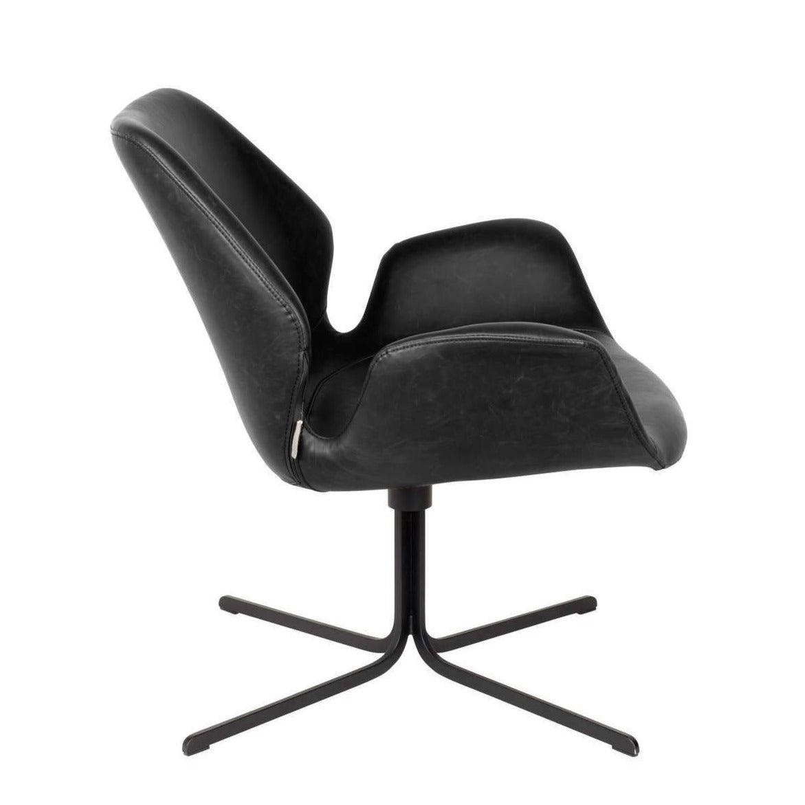 NIKKI lounge chair black - Eye on Design