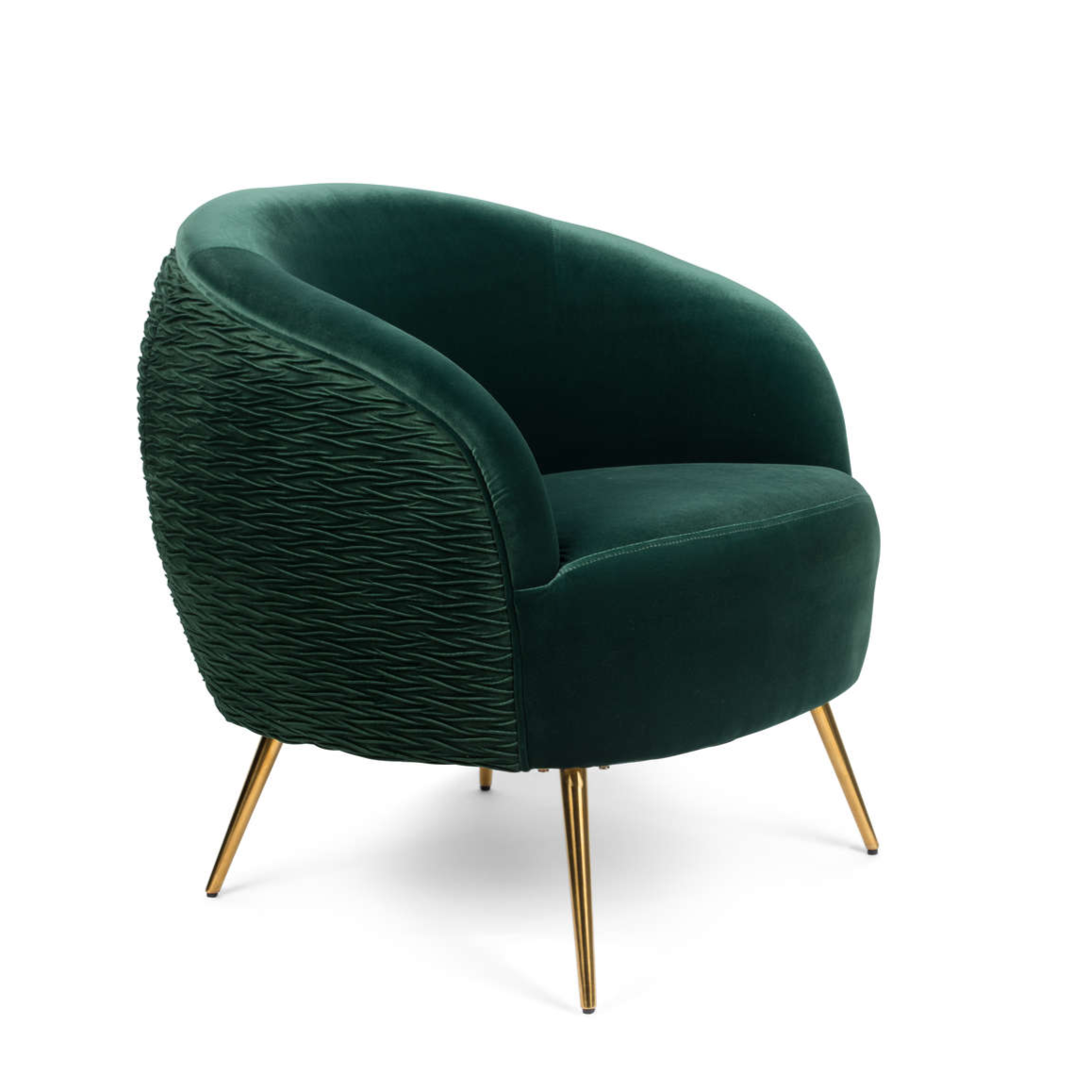 Lounge chair SO CURVEY dark green, Bold Monkey, Eye on Design