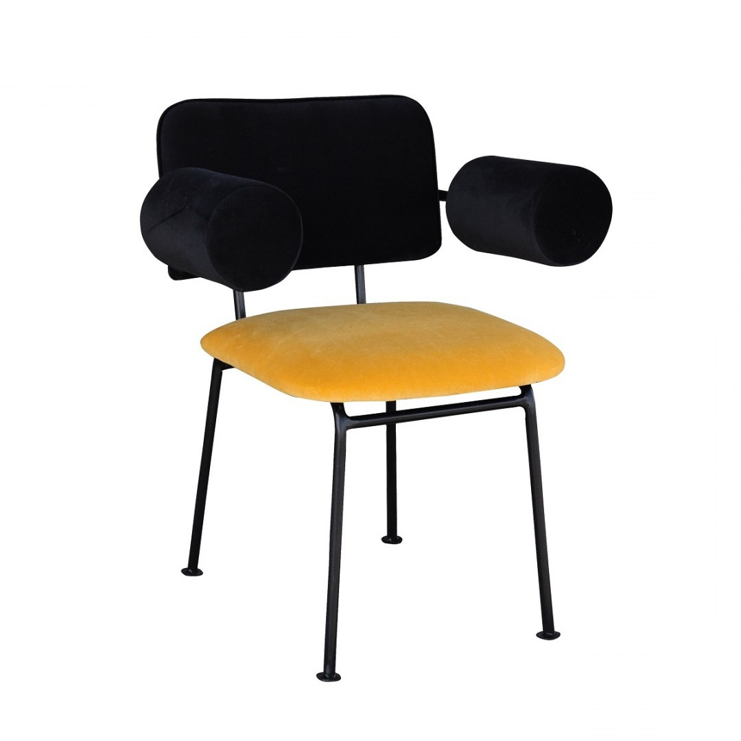 BEE armchair black and yellow, Happy Barok, Eye on Design