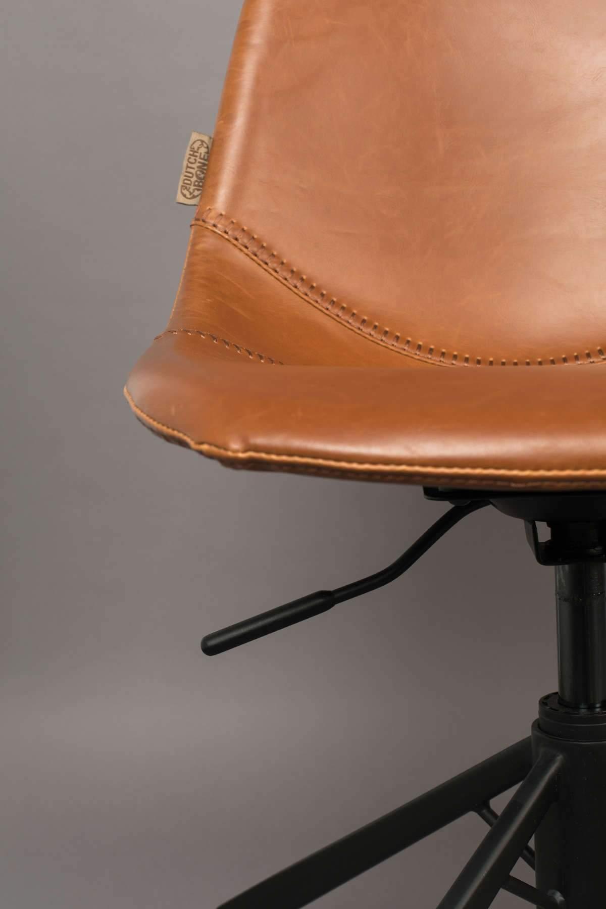 Office chair FRANKY eco leather brown, Dutchbone, Eye on Design