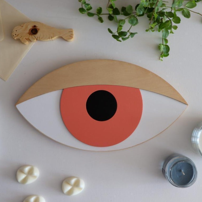 FLAMINGO 3D eye wall decoration with lid, Na_ha_ku, Eye on Design