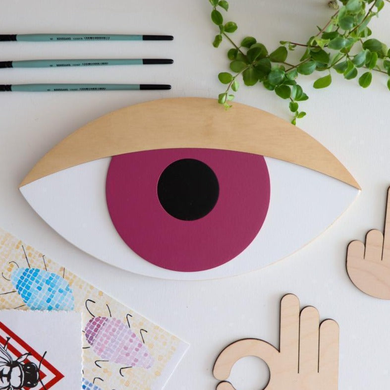 MALWA 3D eye wall decoration with lid, Na_ha_ku, Eye on Design