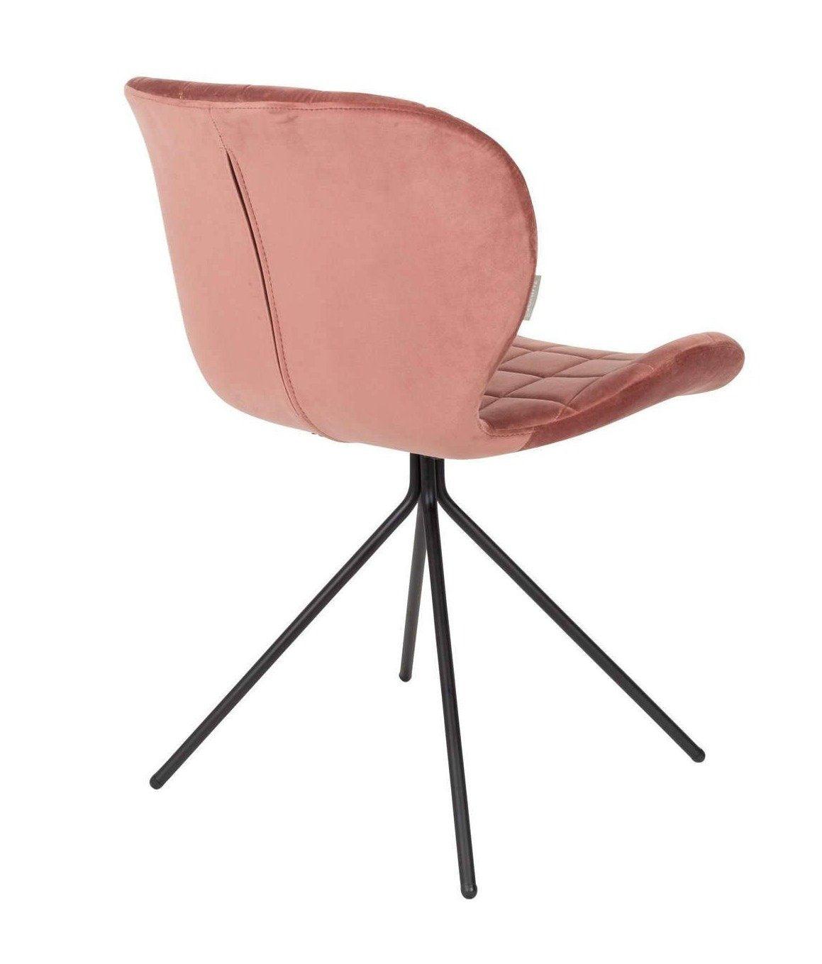 OMG VELVET chair pink - Eye on Design