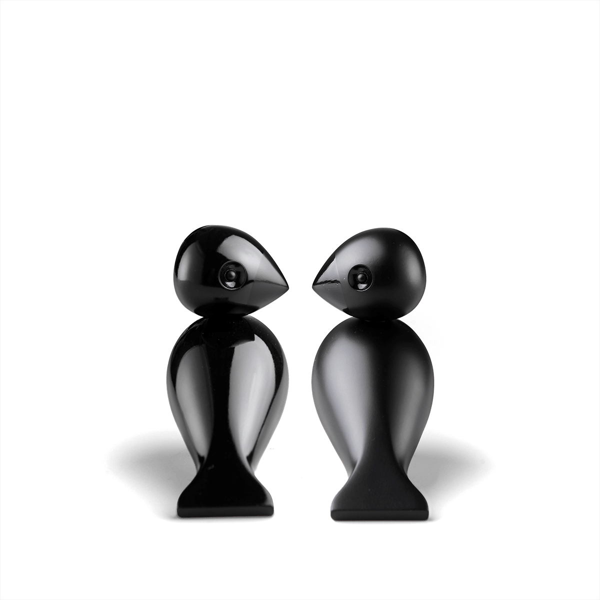 Pair of wooden figures LOVEBIRDS black - Eye on Design