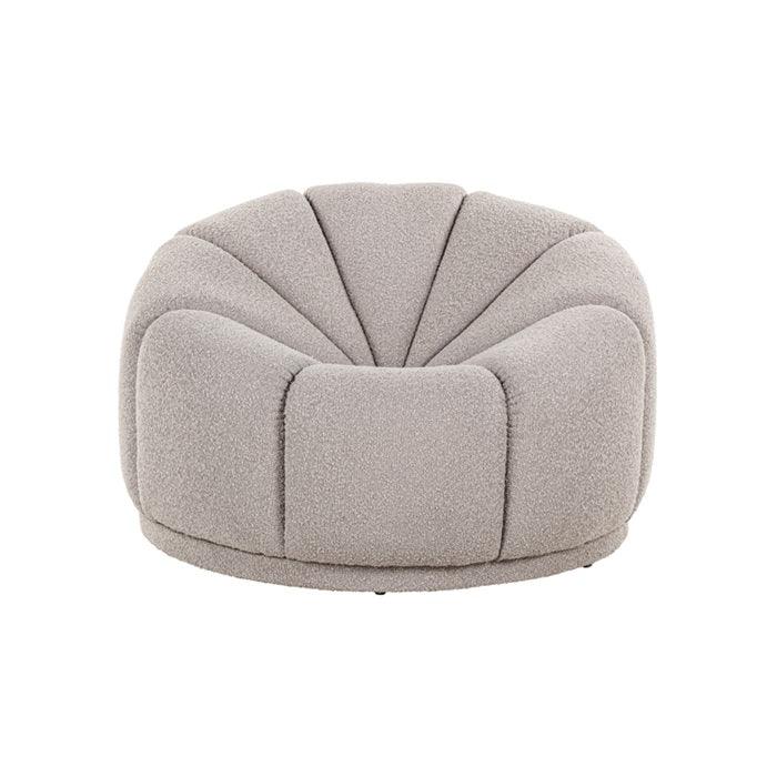 PALERMO pouffe taupe boucle - Eye on Design