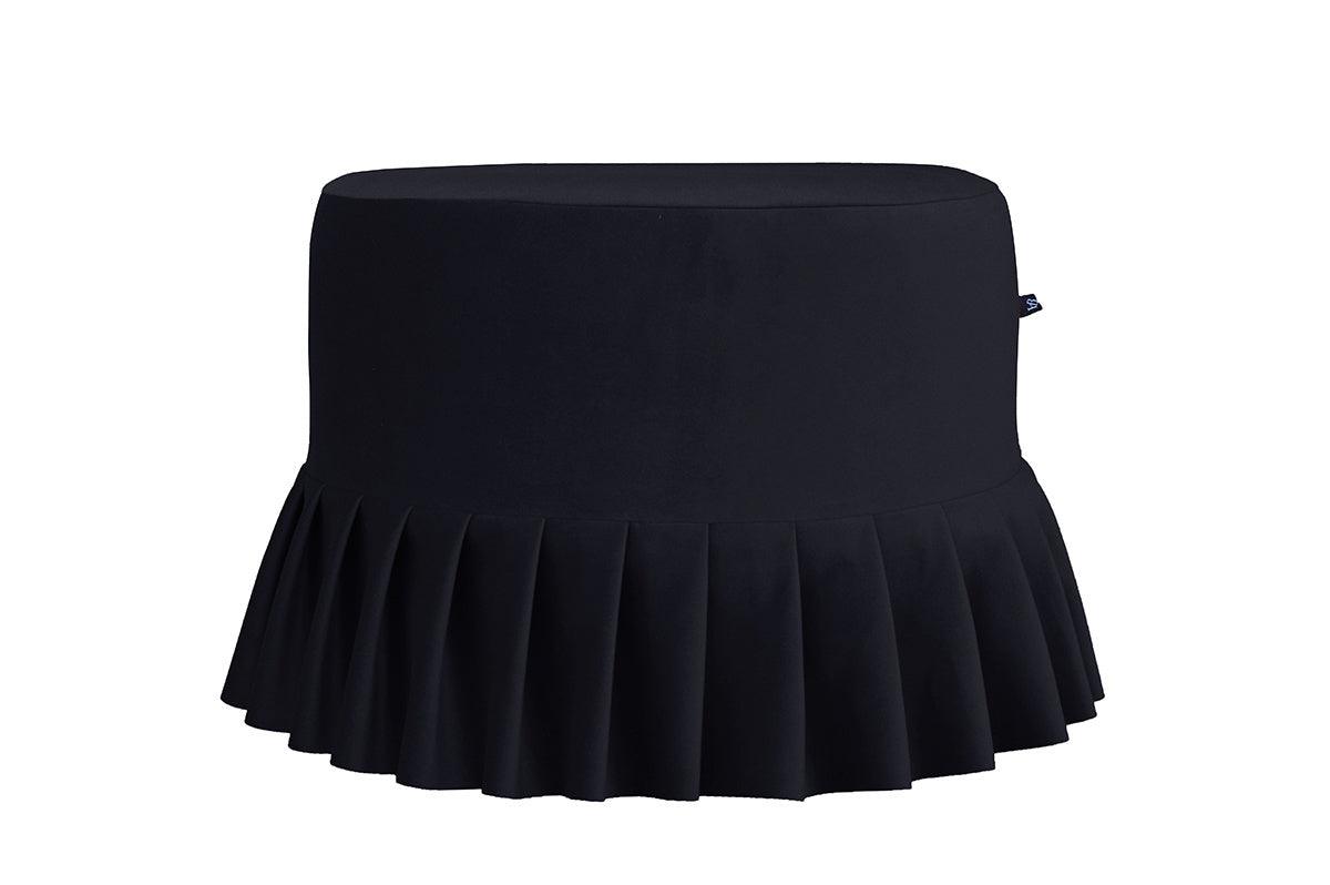 Pleated pouffe LOLITA black, Happy Barok, Eye on Design