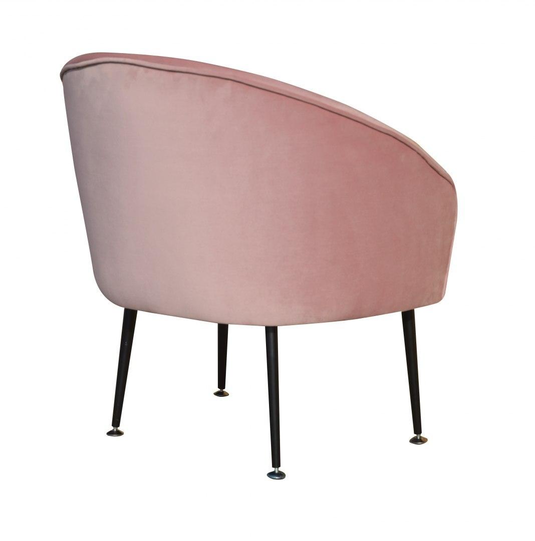 PLUM 2 armchair navy blue with pink backrest - Eye on Design