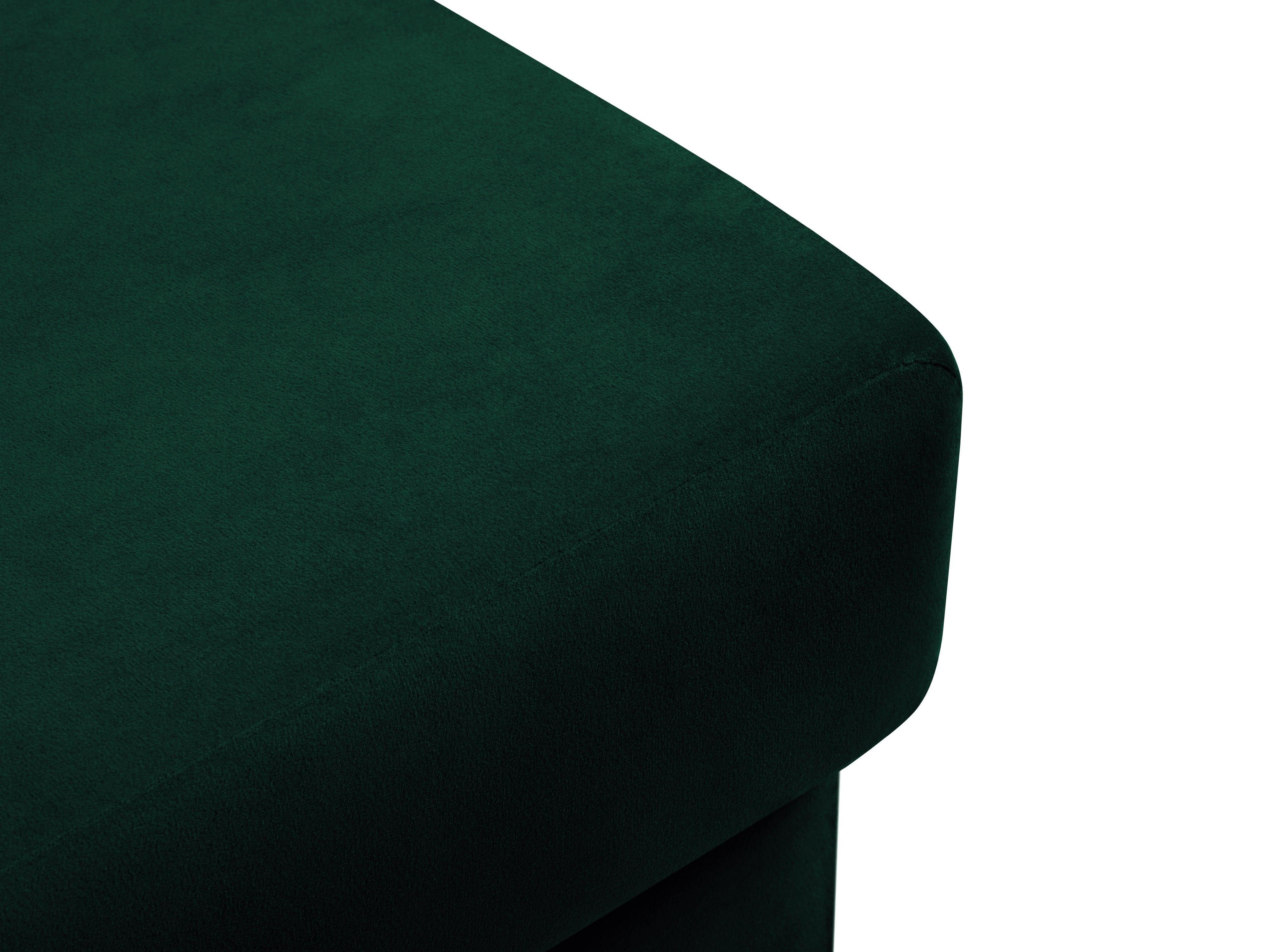 Pouffe velvet KYOTO bottle green with golden base - Eye on Design