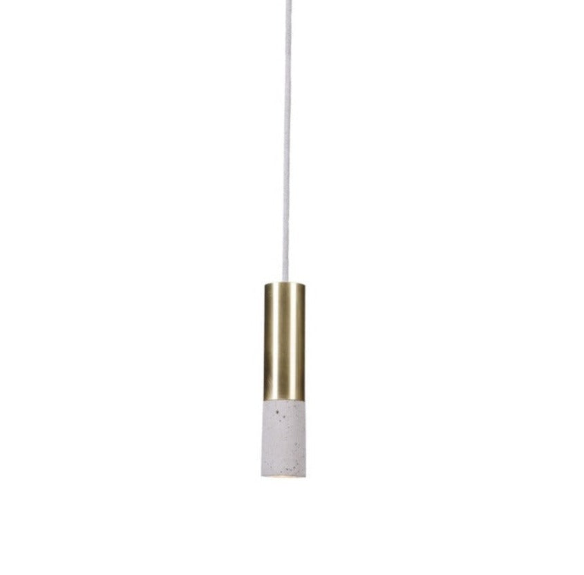 Kalla Brass is one in decorative and functional elements, thanks to which houses gain appropriate lighting and atmosphere. This model will be perfect especially in rooms with a loft and industrial decor. Made of concrete, the color of which can be selected from available, will allow you to perfectly match. Brass accessories complement the factory character.