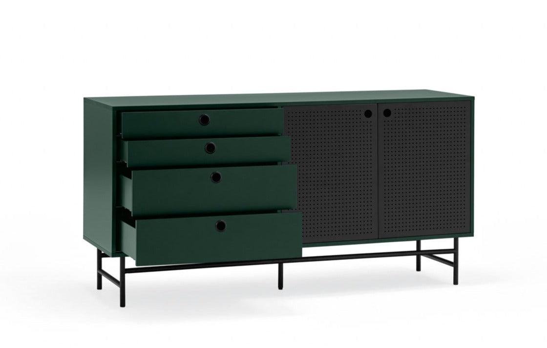 PUNTO chest of drawers dark green - Eye on Design