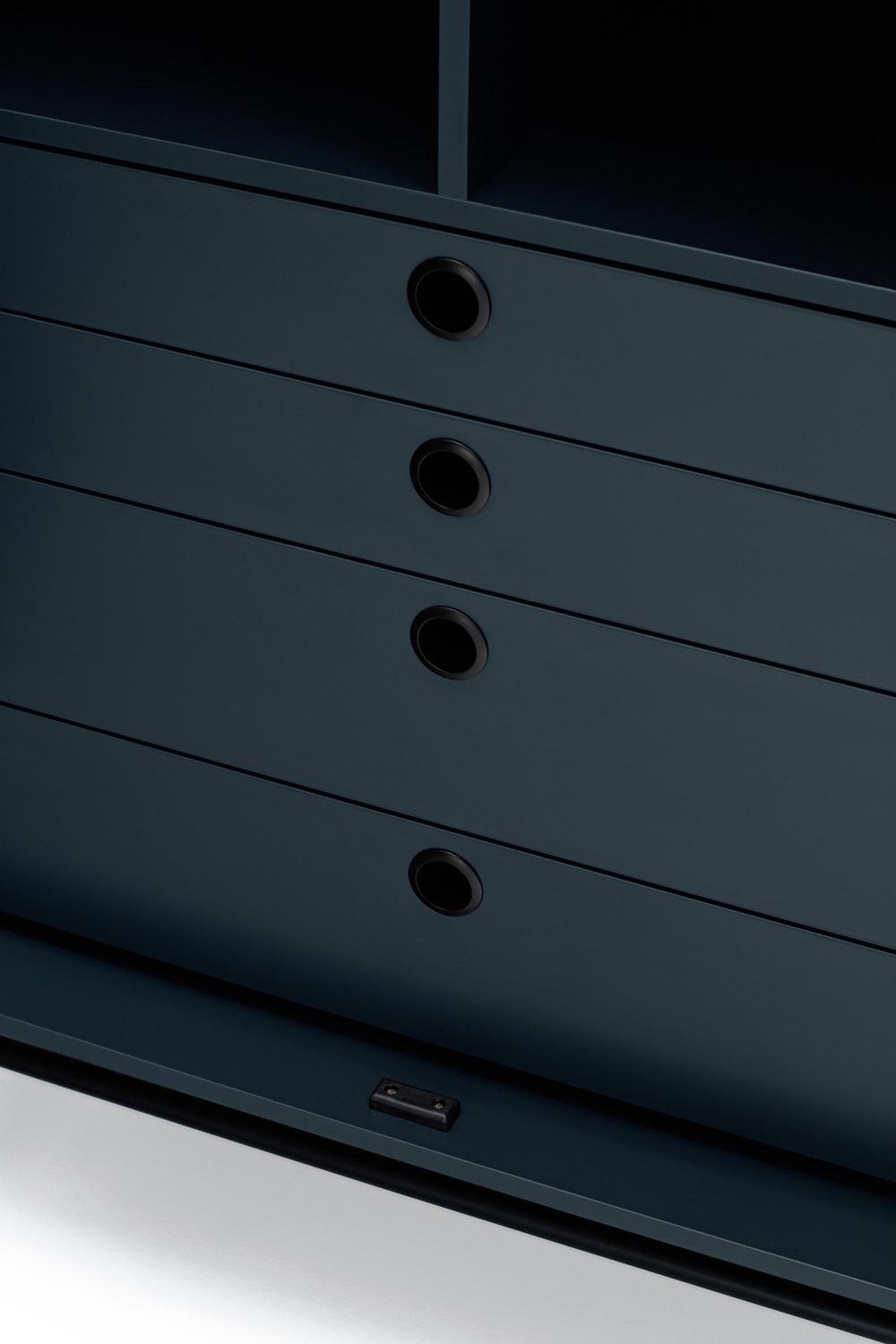 PUNTO high chest of drawers dark blue - Eye on Design