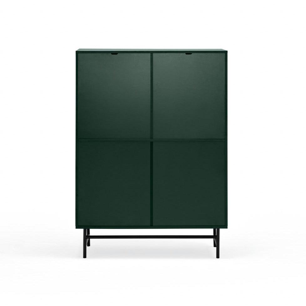 PUNTO high chest of drawers dark green - Eye on Design