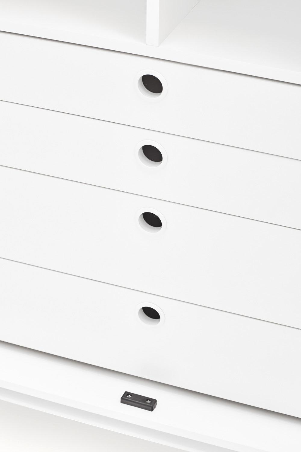 PUNTO high chest of drawers white - Eye on Design