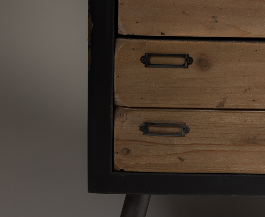 Large cabinet SOL black, Dutchbone, Eye on Design