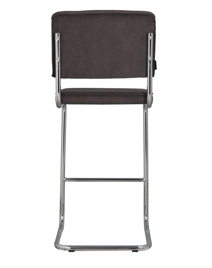 RIDGE RIB bar stool dark grey - Eye on Design