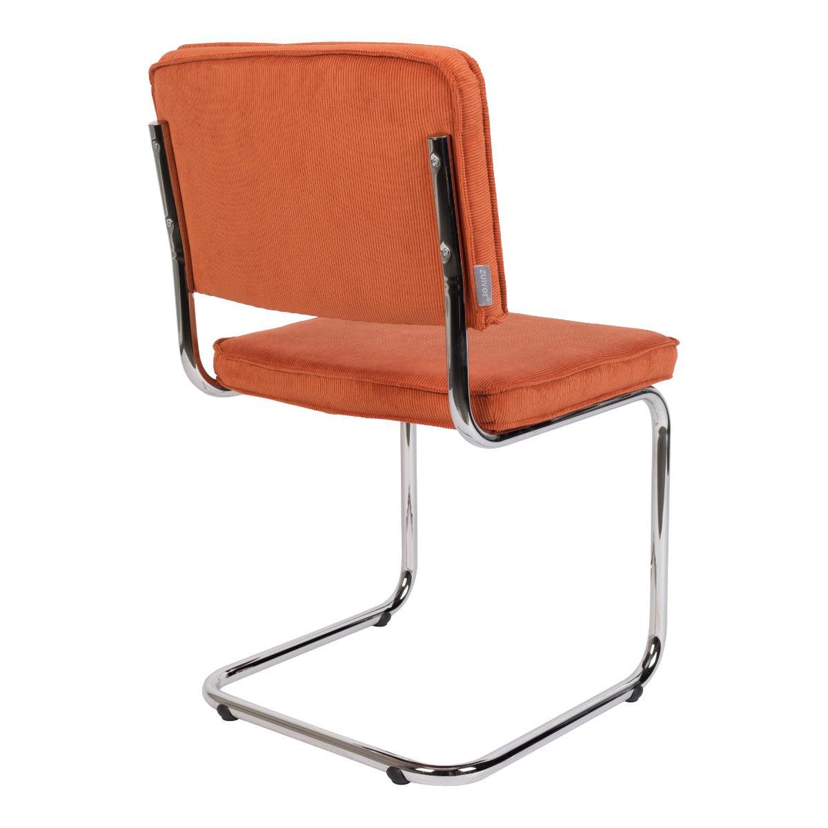 RIDGE RIB chair orange, Zuiver, Eye on Design