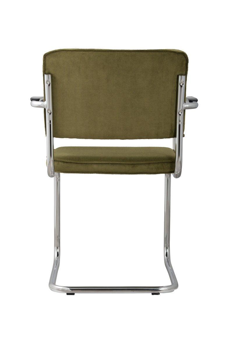 RIDGE RIB chair with armrests green - Eye on Design