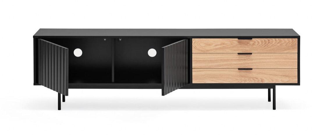 RTV cabinet SIERRA 2D black - Eye on Design