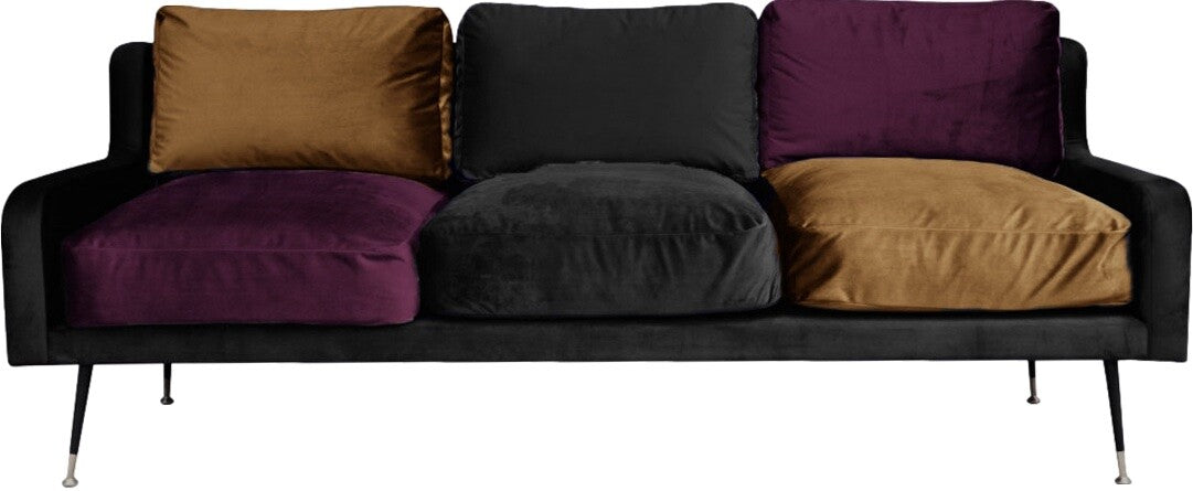 PLUM 4 sofa, graphite, Happy Barok, Eye on Design