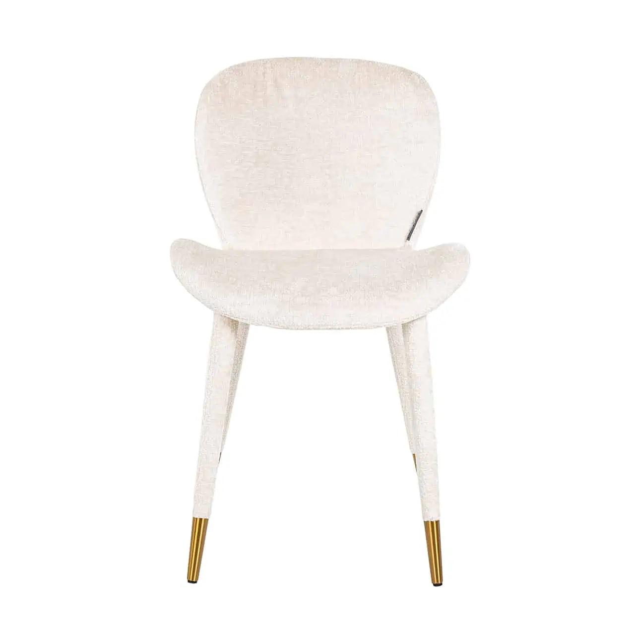 SARA chair chenille white - Eye on Design