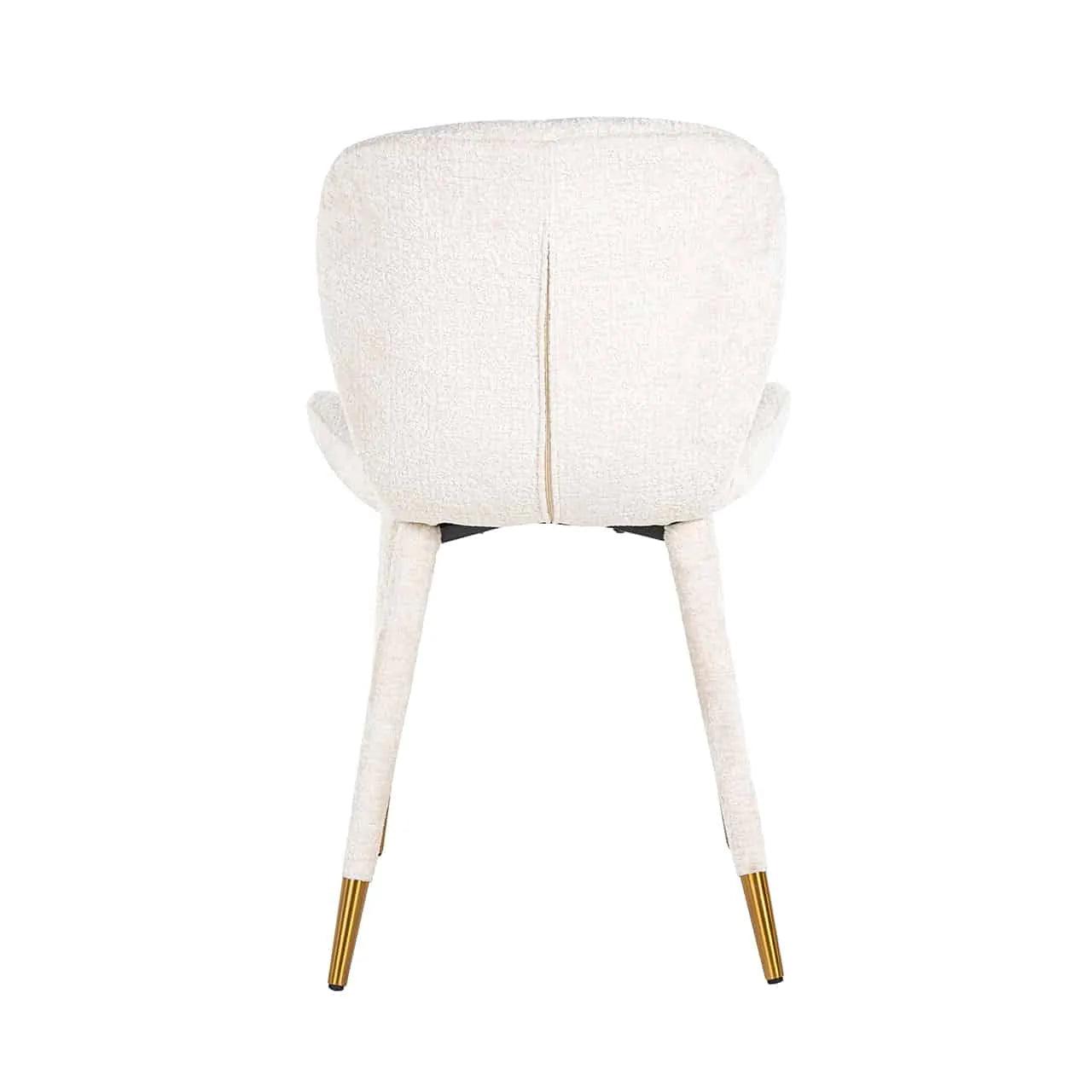 SARA chair chenille white - Eye on Design