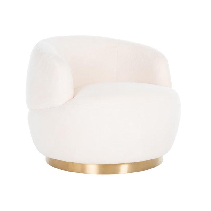 SASSARI swivel armchair light beige - Eye on Design