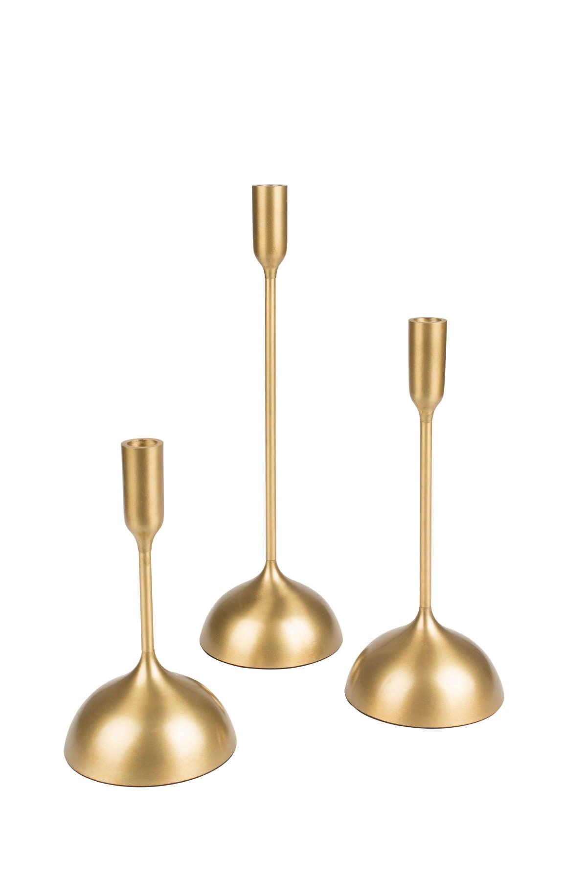 SESTA gold candle holders (3 pcs.), Dutchbone, Eye on Design