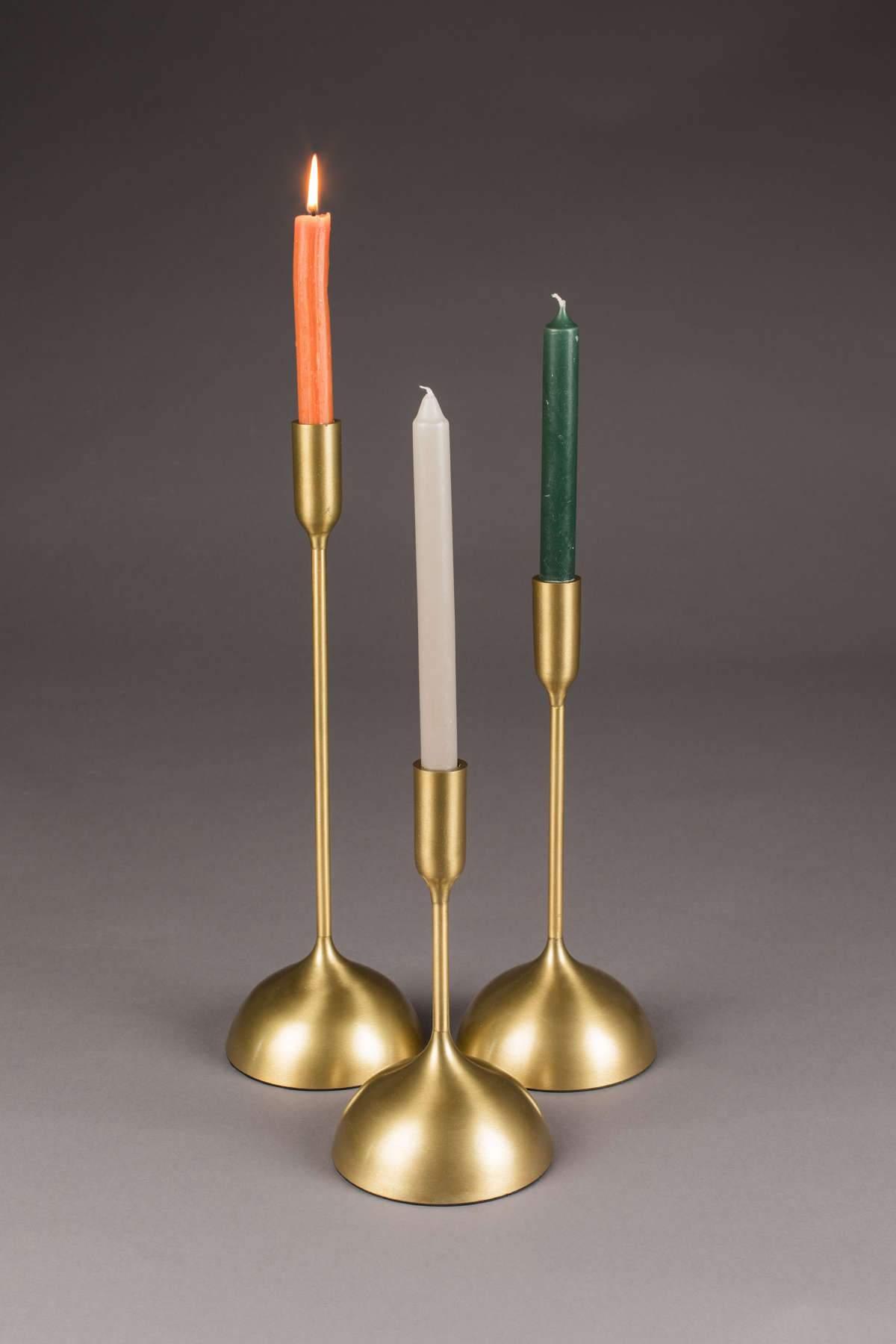 SESTA gold candle holders (3 pcs.), Dutchbone, Eye on Design