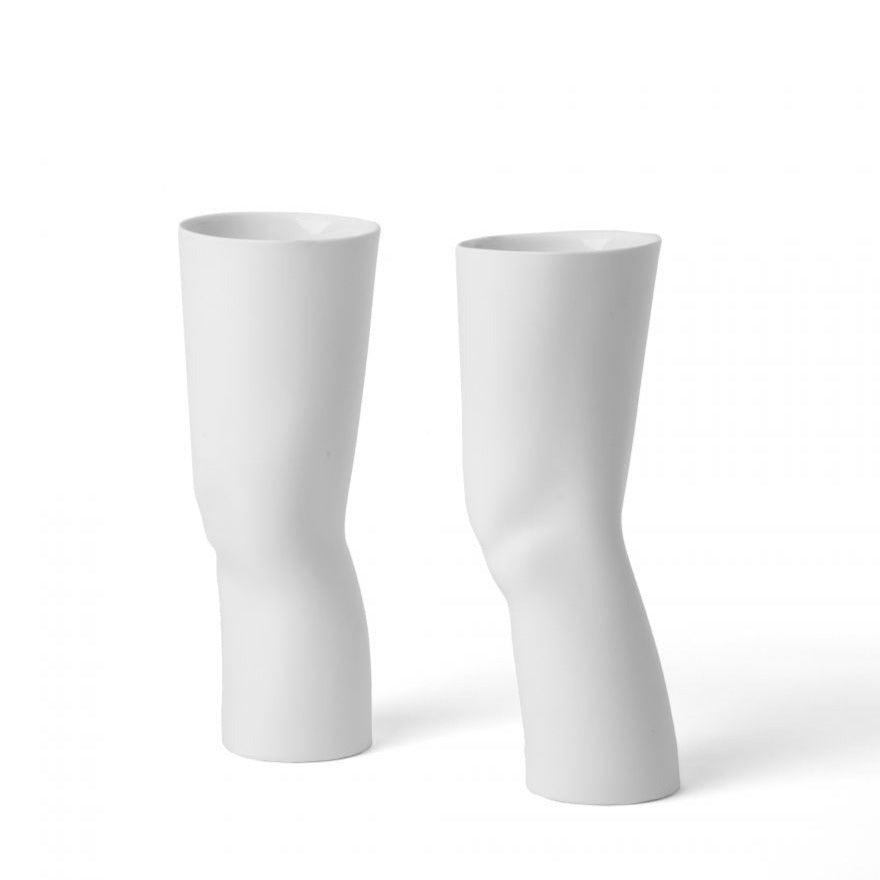 Set of porcelain vases ELLE white - Eye on Design