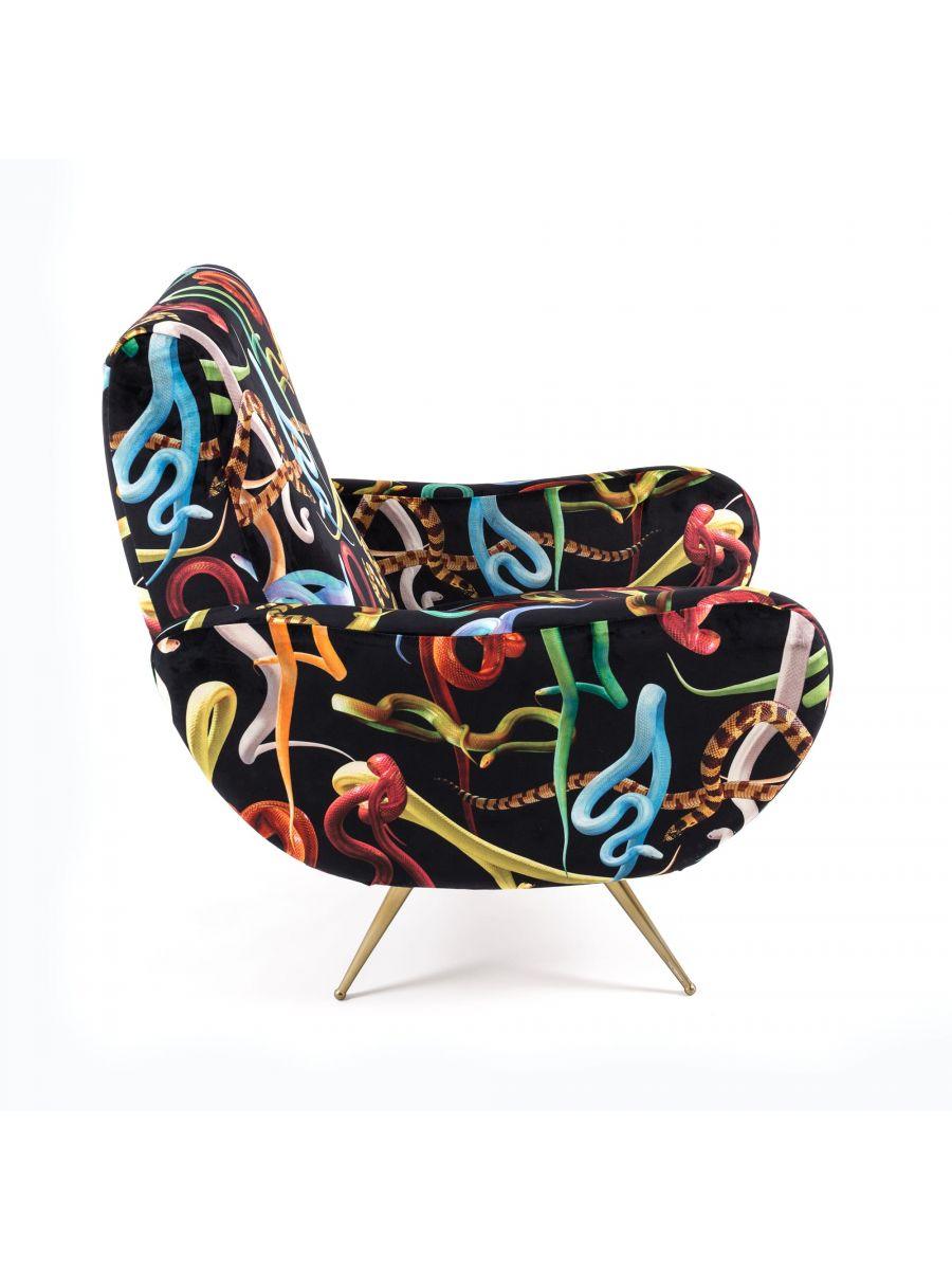 SNAKES armchair black - Eye on Design