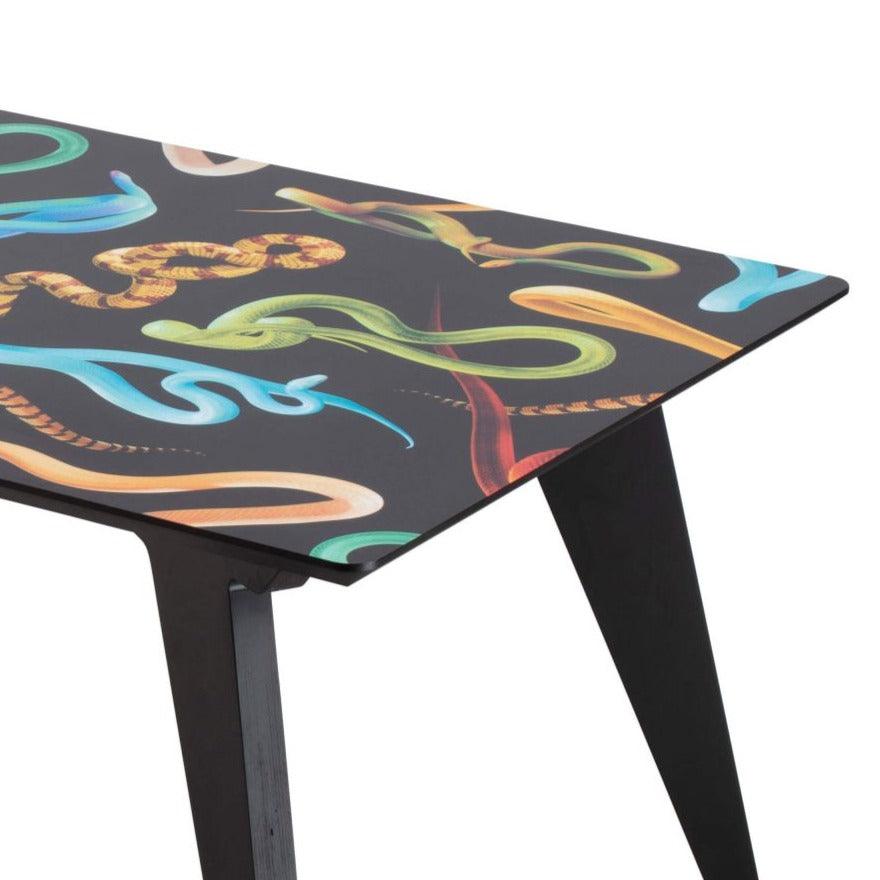 SNAKES rectangular table black - Eye on Design