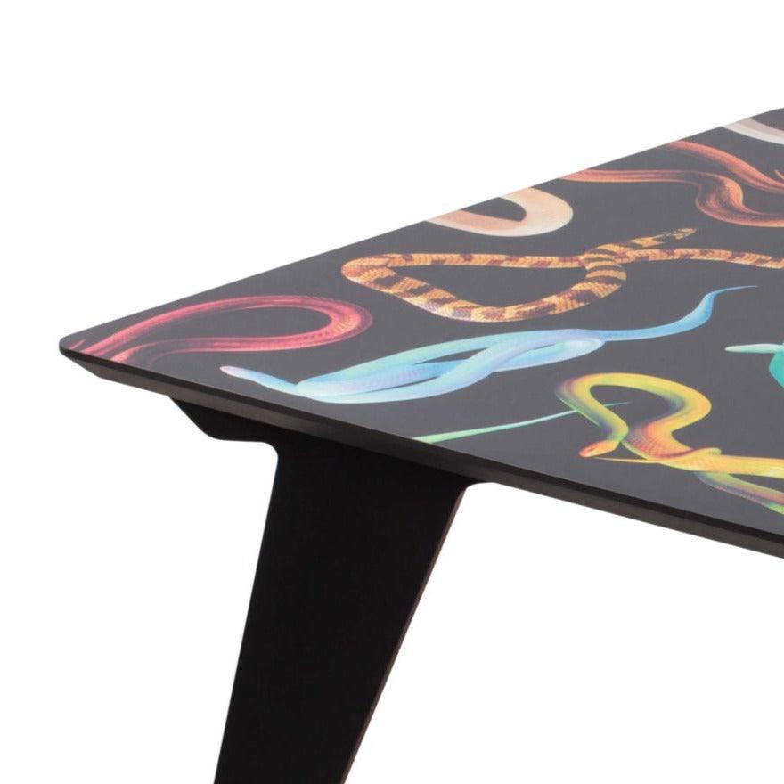 SNAKES rectangular table black - Eye on Design