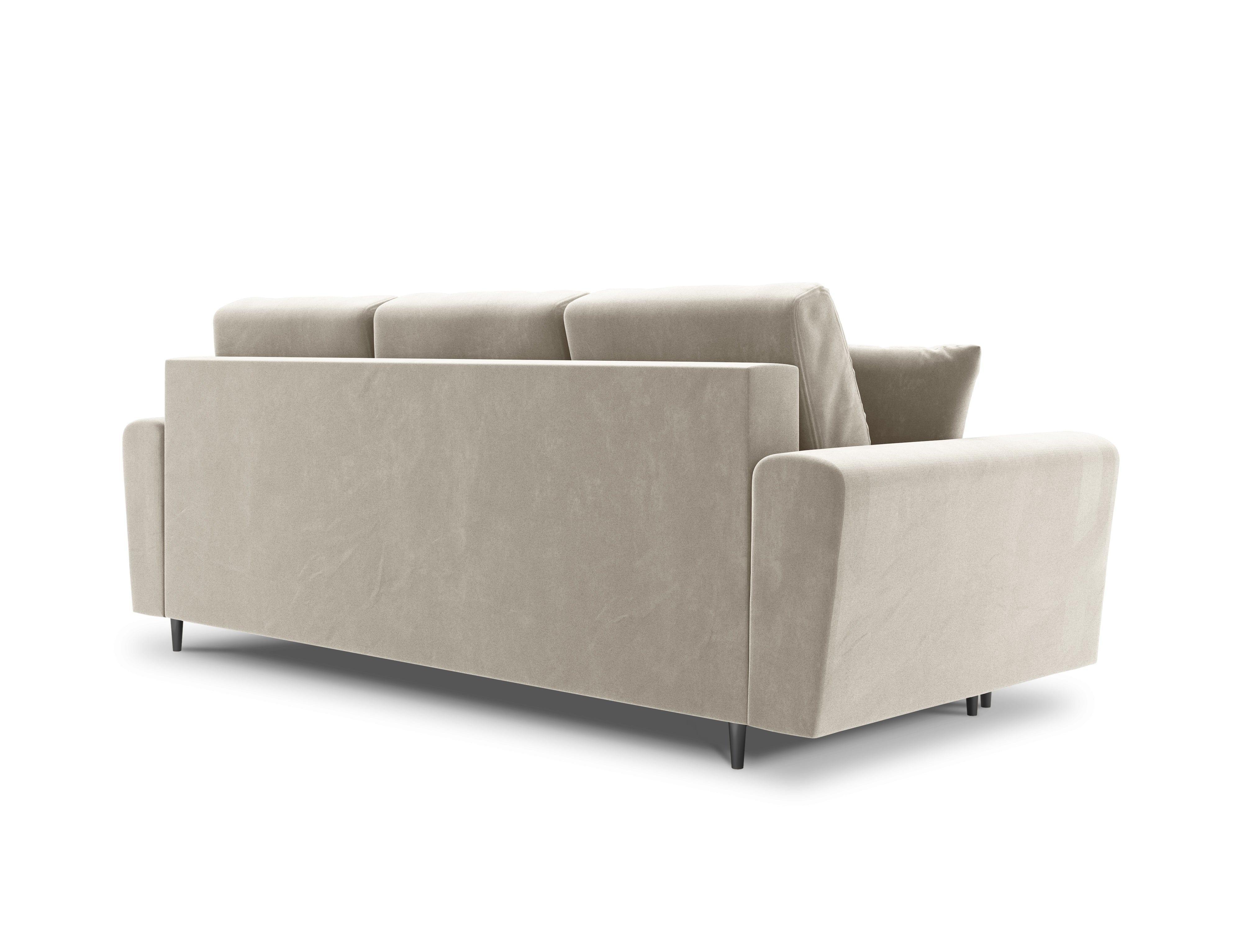 Sofa with sleeping function KYOTO beige with golden base - Eye on Design