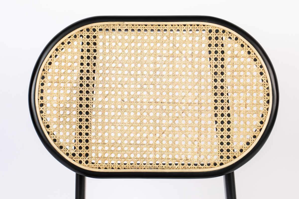 SPIKE chair grey with rattan backrest, Zuiver, Eye on Design