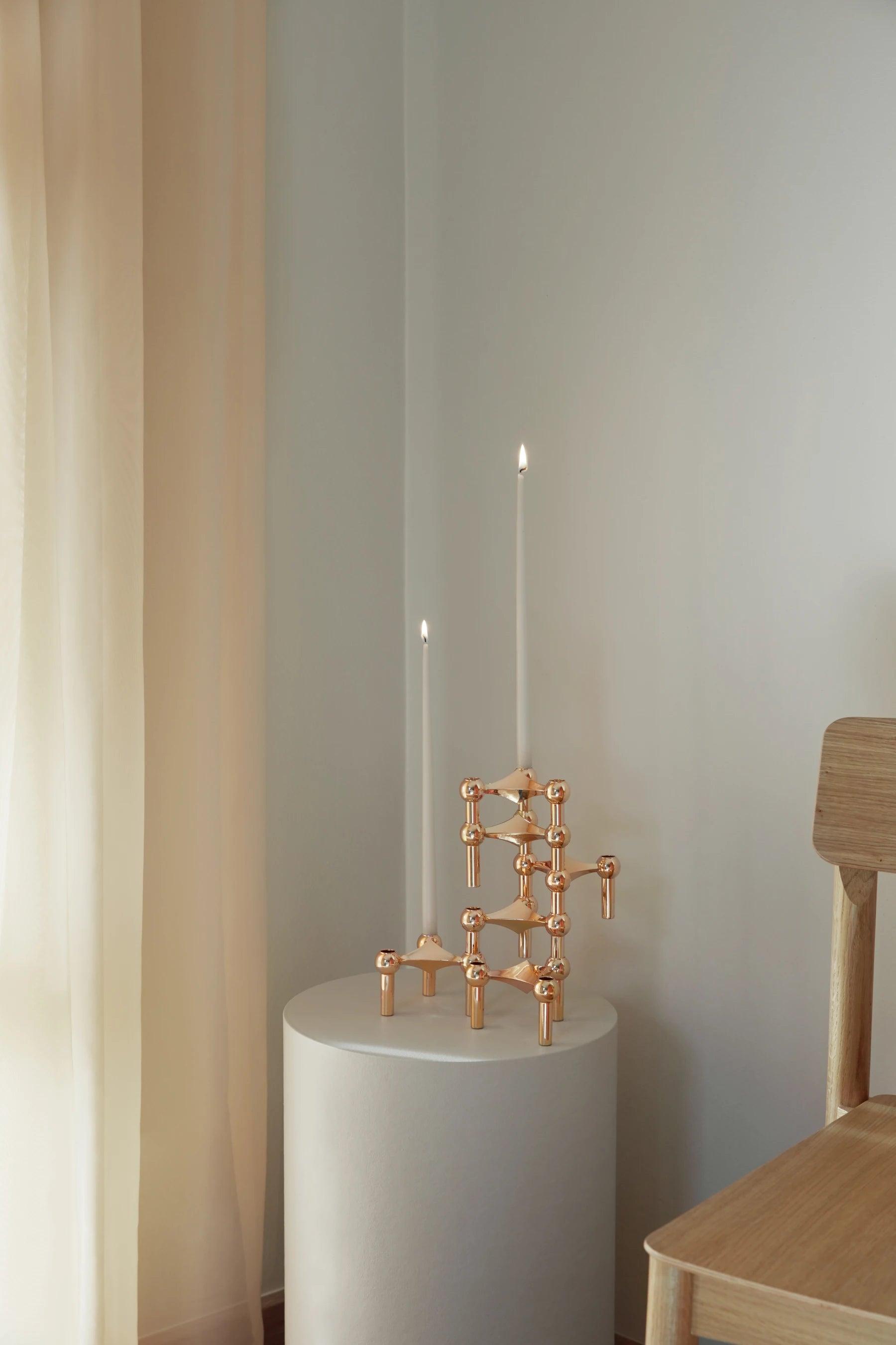 STOFF NAGEL candle holder set rose gold - Eye on Design