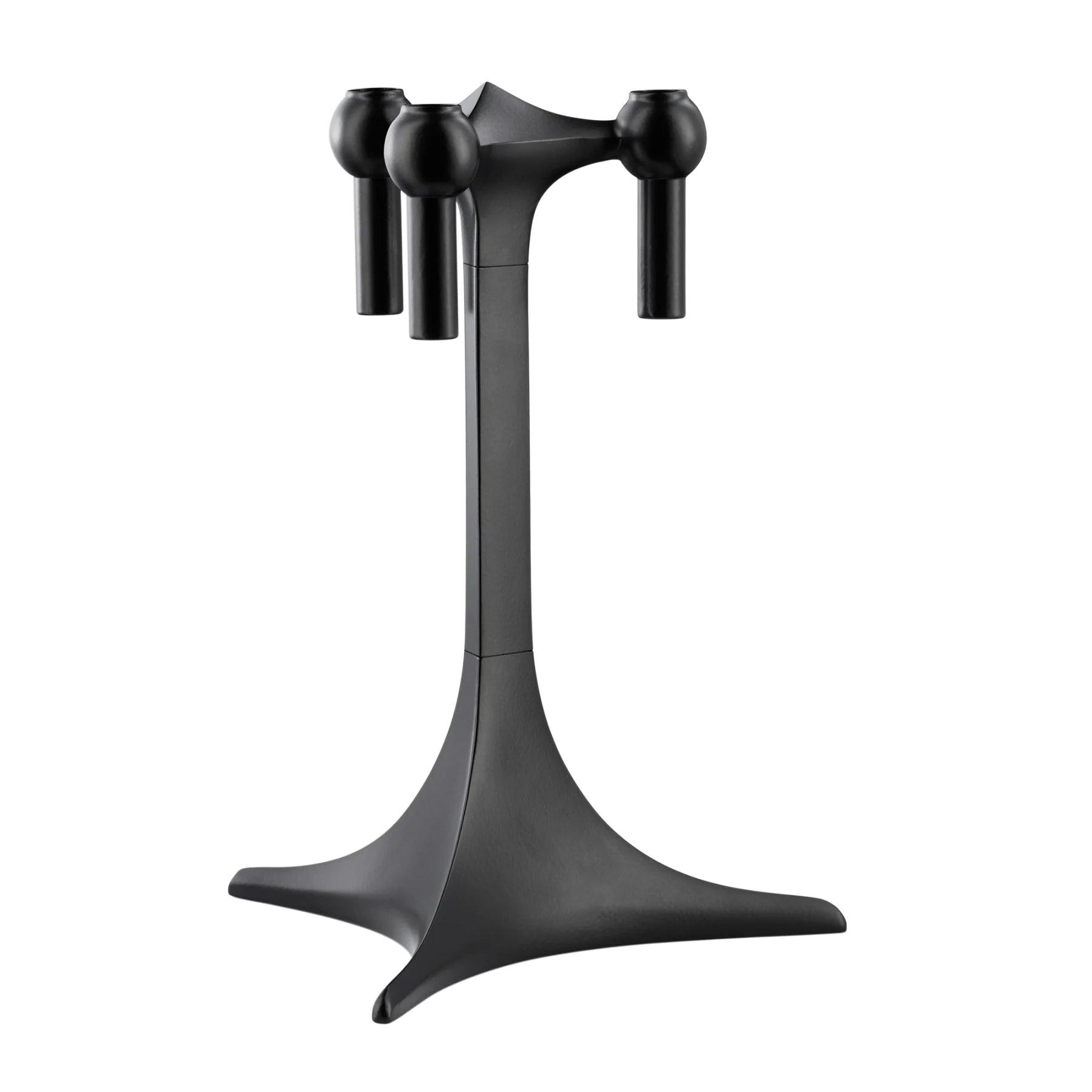 STOFF NAGEL tall candle holder black - Eye on Design