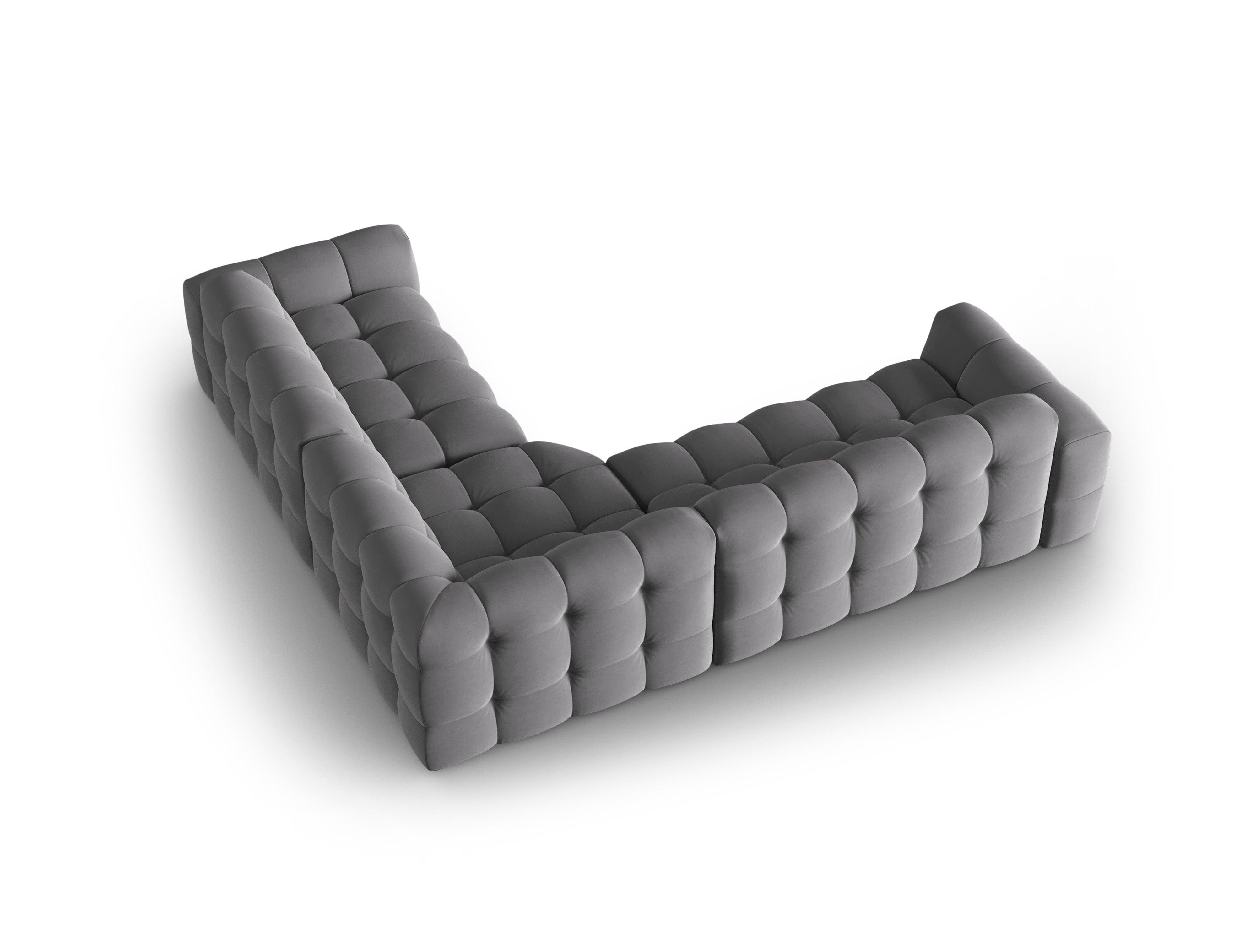 Velvet Symmetrical Corner Sofa, "Nino", 5 Seats, 294x294x68
Made in Europe, Maison Heritage, Eye on Design