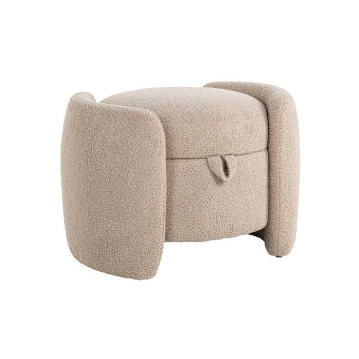 TERNI pouf, sand-coloured - Eye on Design