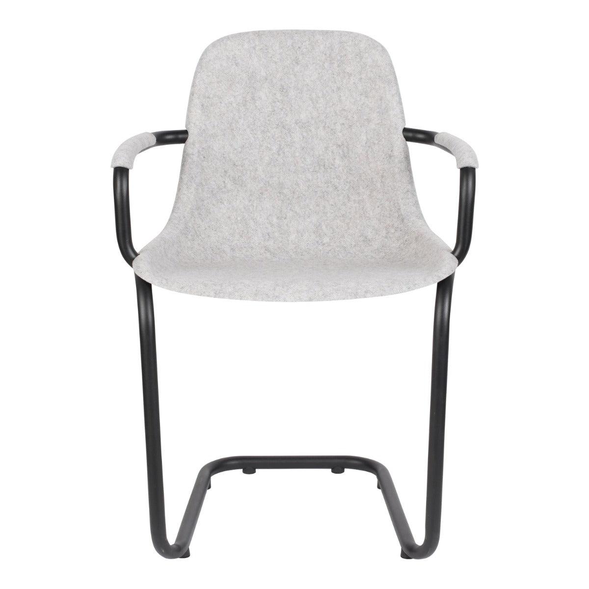 THIRSTY chair with armrests ash grey - Eye on Design