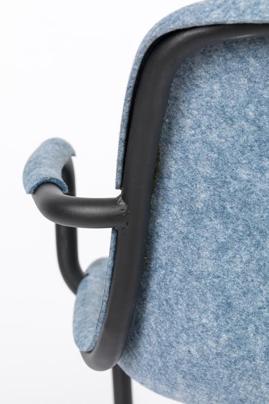 THIRSTY chair with armrests blue - Eye on Design