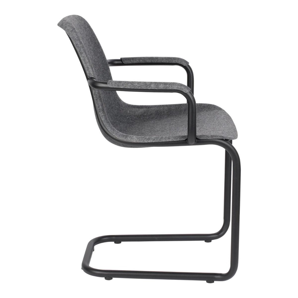 THIRSTY chair with armrests graphite - Eye on Design