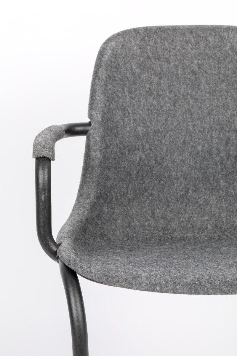 THIRSTY chair with armrests graphite - Eye on Design