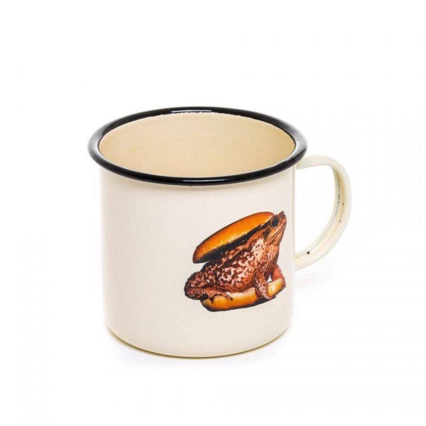 TOAD enamel mug beige - Eye on Design