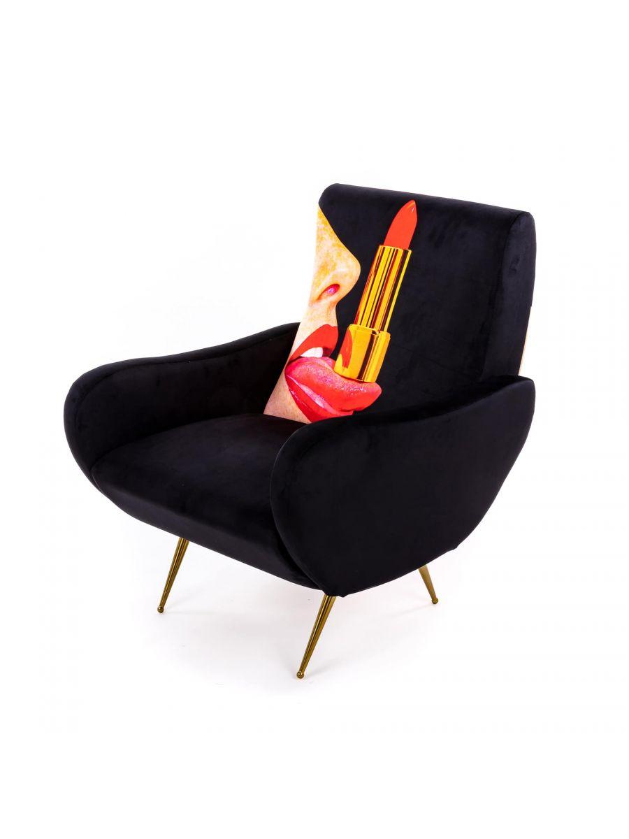 TONGUE armchair black - Eye on Design